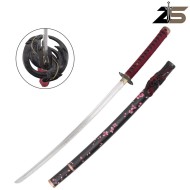 Decorative Katana Inspired by the Sakura in Moonlight Katana Ghost of Yotei Series ZSwords (ZS755R-2)