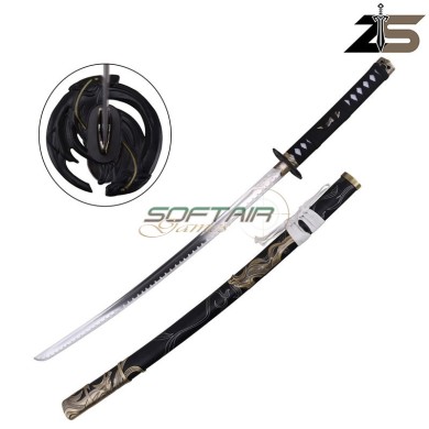 Decorative Katana Inspired by the Twin Wolves Katana Ghost of Yotei Series ZSwords (ZS757)