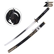 Katana Ornamentale Ispirata alla Katana Twin Wolves Serie Ghost of Yotei ZSwords (ZS757)