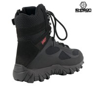 Tactical Boots BLACK Leather and Oxford Fabric Exagon (EX-BTB)