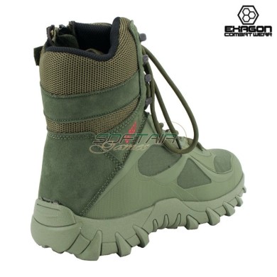 Anfibio VERDE in Pelle e Tessuto Oxford Exagon (EX-BTG)