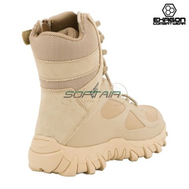 Anfibio TAN in Pelle e Tessuto Oxford Exagon (EX-BTT)