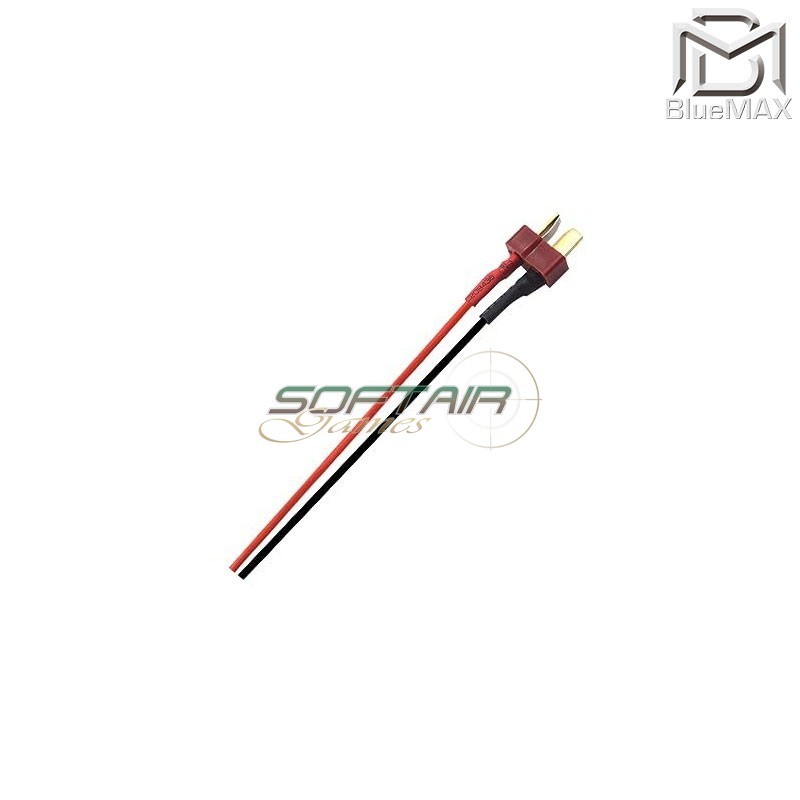 Connettore Deans T-Plug Maschio con Cavo 9 cm BLUEMAX-POWER® (bmp-18006)
