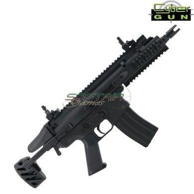 FN Herstal SCAR-SC Black Electric Airsoft Rifle CYBERGUN® (CM063B)