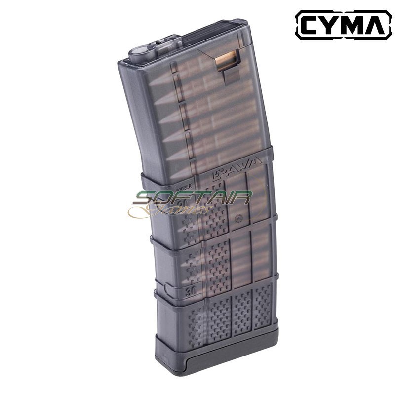 Caricatore Lancer L5AWM .300 Blackout Mid-Cap 190 Colpi Nero CYMA (M278)