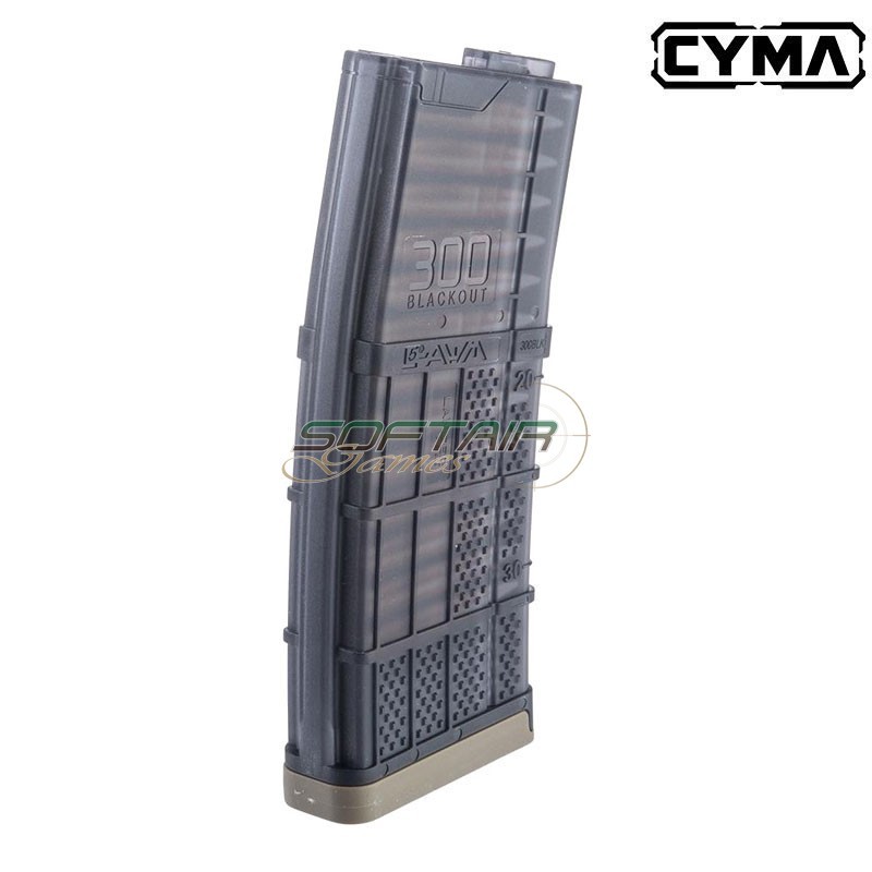 Caricatore Lancer L5AWM .300 Blackout Mid-Cap 190 Colpi Tan CYMA® (M278T)