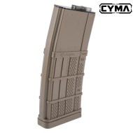 Caricatore Lancer L5AWM 5.56 Mid-Cap 190 Colpi Tan CYMA (M278AT)