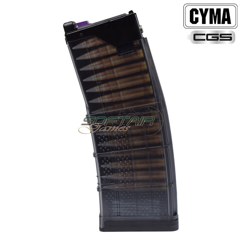 Lancer L5AWM .300 Blackout 30-Round Gas Magazine Black CYMA CGS (CM-MAGLC01B)