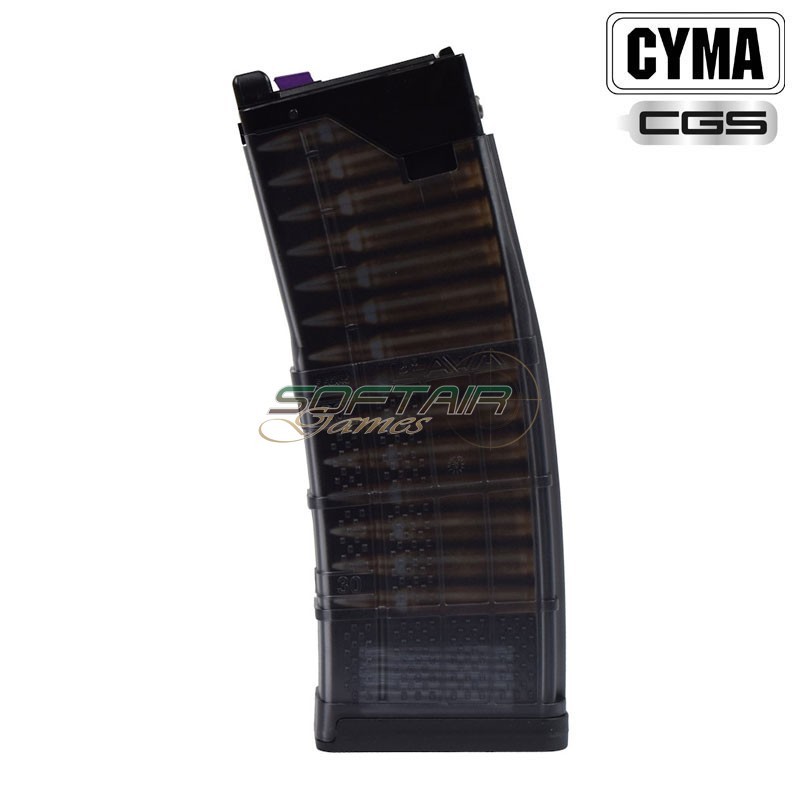 Lancer L5AWM 5.56 30-Round Gas Magazine Black CYMA (CM-MAGLC02B)