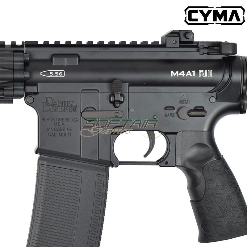 Electric Rifle Daniel Defense M4A1 RIII 14.5" Black CYMA (CM105AB)