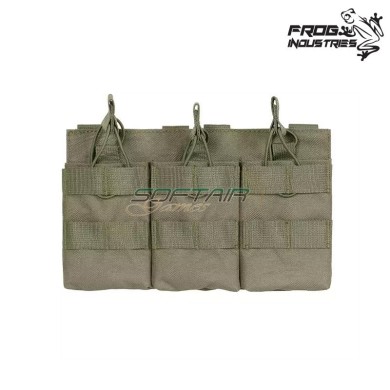 Tasca Tripla Open Top 7.62 Caricatori RANGER GREEN Frog Industries® (FI-51613110-RG)