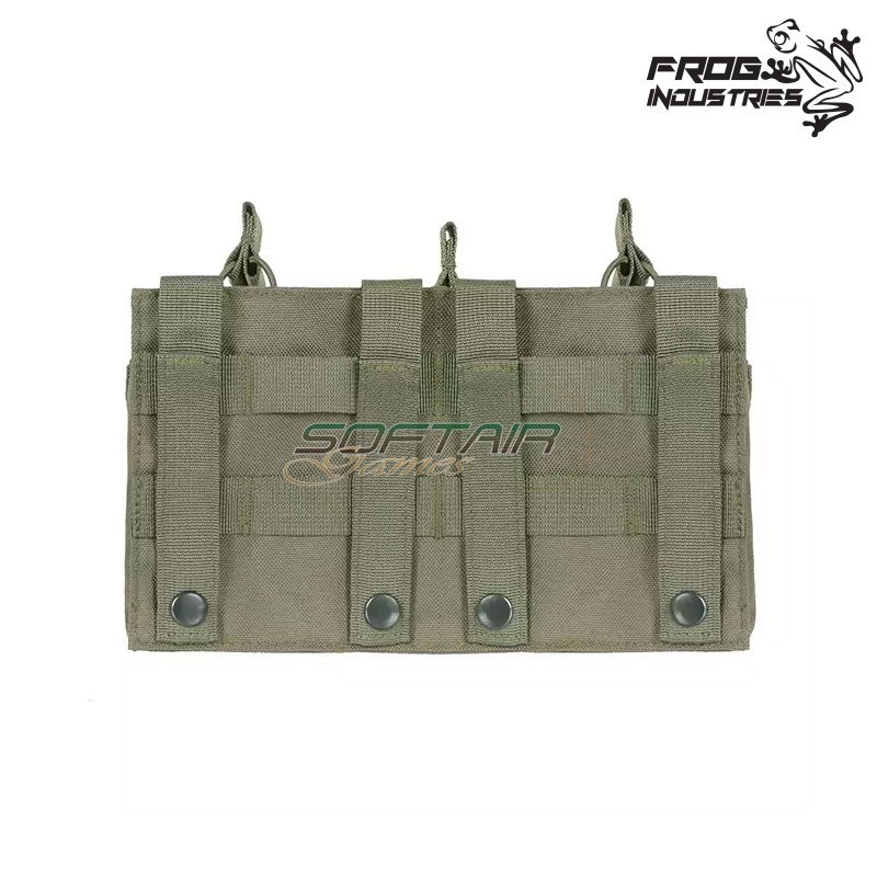 Tasca Tripla Open Top 7.62 Caricatori RANGER GREEN Frog Industries® (FI-51613110-RG)