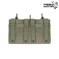Triple Open Top 7.62 Magazines Pouch RANGER GREEN Frog Industries® (FI-51613110-RG)