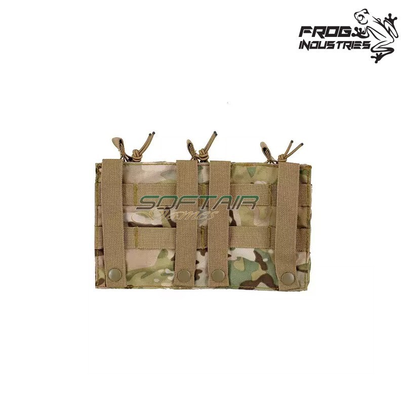 Triple Open Top 7.62 Magazines Pouch MULTICAM Frog Industries® (FI-51613110-MC)
