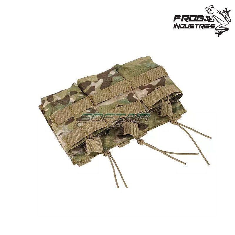 Tasca Tripla Open Top 7.62 Caricatori MULTICAM Frog Industries® (FI-51613110-MC)