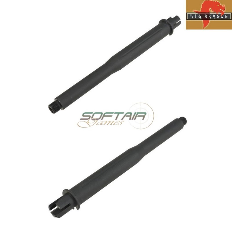 Outer Barrel Fluted 10" Cqb In Alluminio Black Big Dragon (bd0569)