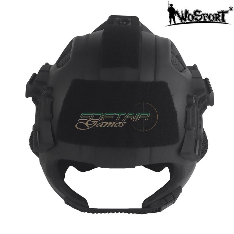 W23 Helmet with Metal Mesh Black WoSport (WO-HL107)
