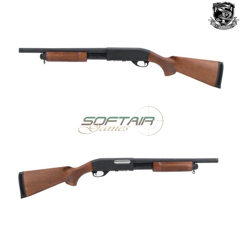 Fucile a Pompa ST870 Vero Legno Nero S&T (S&TM870)