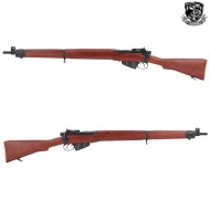 Lee Enfield No.4 MKI Bolt Action Rifle Real Wood S&T (S&TLENBRW)