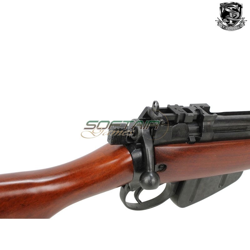 Fucile Bolt Action Lee Enfield No.4 MKI Vero Legno S&T (S&TLENBRW)