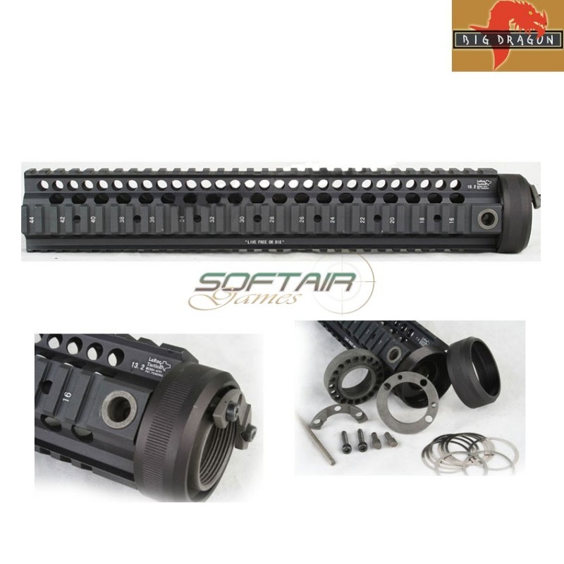 Ris Cnc Larue Style 13.2" Rail Black Big Dragon (bd3719)