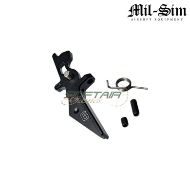 TYPE 2 G. style BLACK trigger for V2 AEG M4 Mil-Sim (MS-147-2-BK)