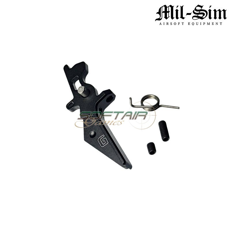 TYPE 2 G. style BLACK trigger for V2 AEG M4 Mil-Sim (MS-147-2-BK)