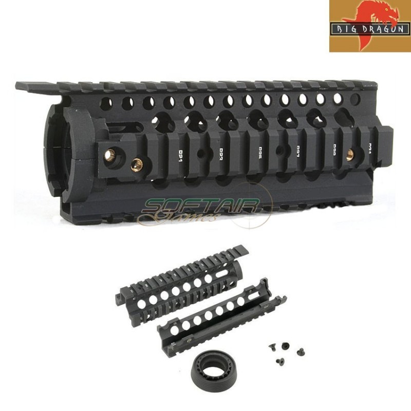 Ris Cnc Dd Omega Style 7" Rail Black Big Dragon (bd0251)