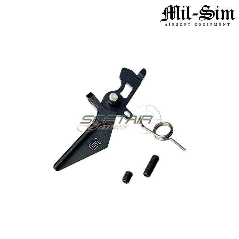 TYPE 2 G. style BLACK trigger for V2 AEG M4 Mil-Sim (MS-147-2-BK)