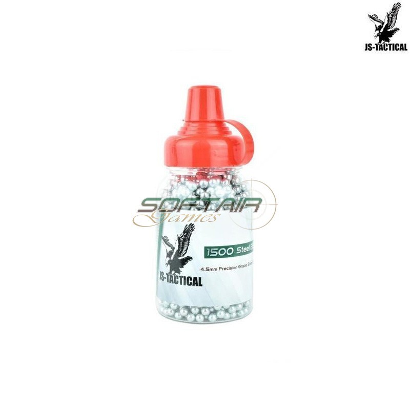 Pallini in acciaio 4.5mm biberon 1500 pezzi JS Tactical (JS-ST4.5 BB1500)