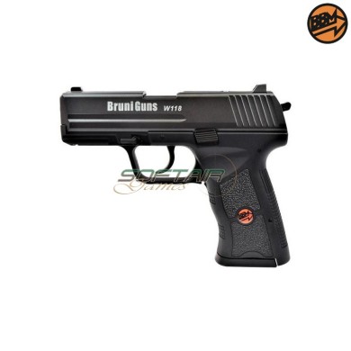 CO2 Blowback Pistol 4.5mm Caliber C.N.817 W118 Bruni (BR-118MP)