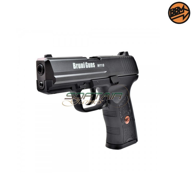 CO2 Blowback Pistol 4.5mm Caliber C.N.817 W118 Bruni (BR-118MP)