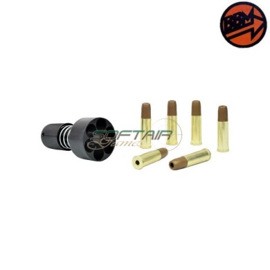 Bruni Speed Loader con 6 Bossoli per Revolver Calibro 4,5mm (BR-4700)