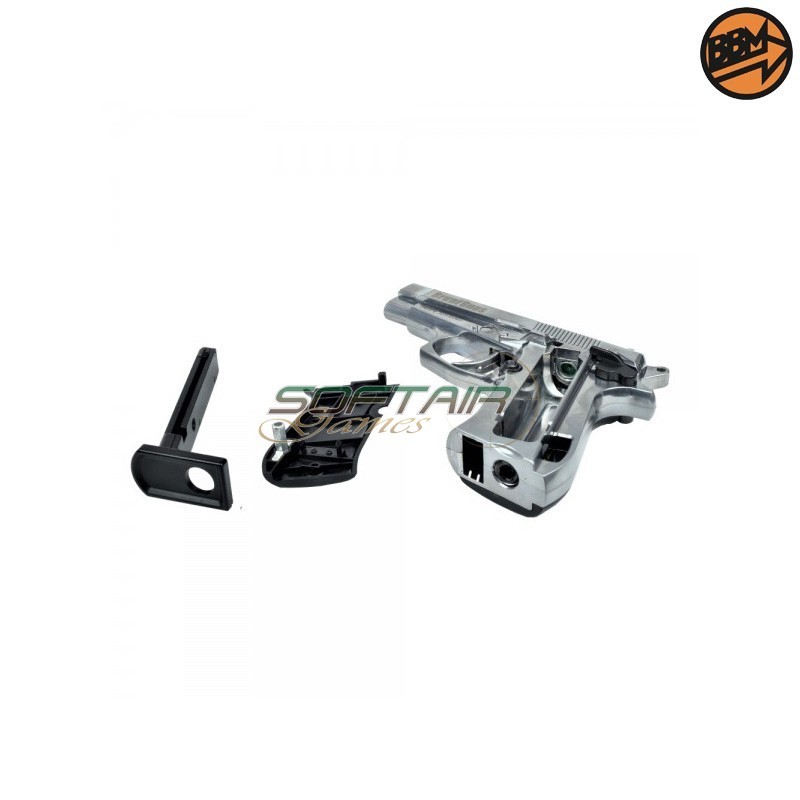 Pistola Co2 Calibro 4.5mm Argento 811 M84 Bruni (BR-323MS)