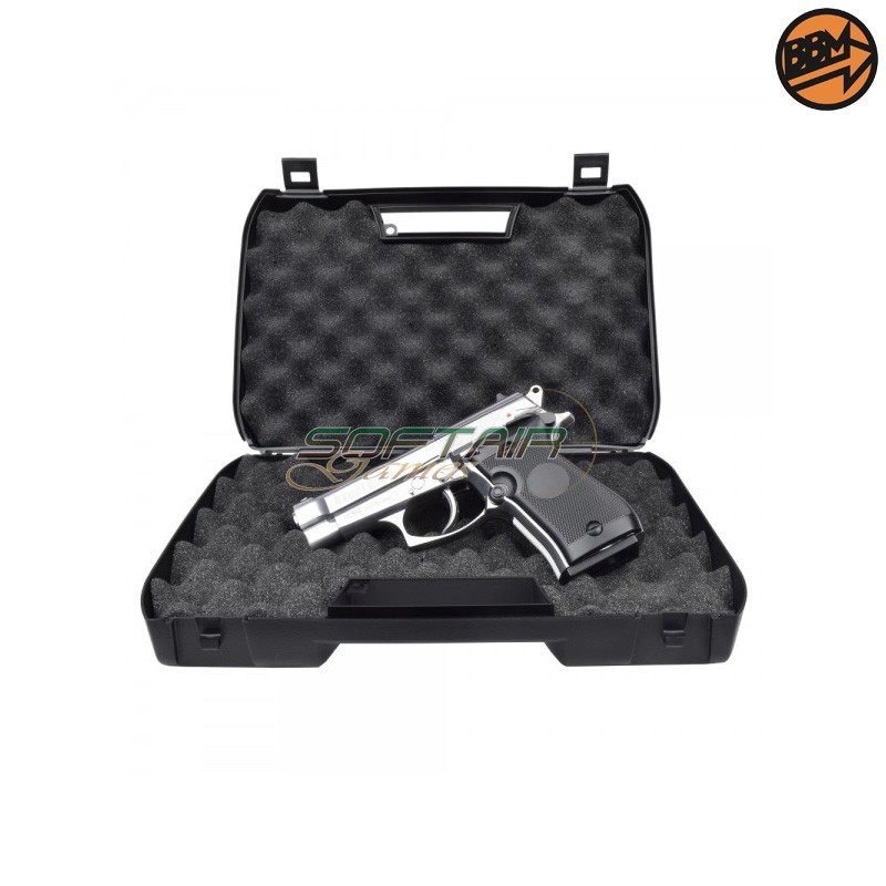 CO2 Pistol 4.5mm Caliber Silver C.N.811 M84 Bruni (BR-323MS)