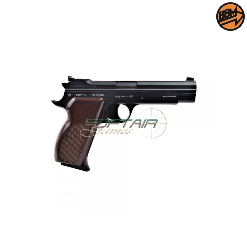 Pistola Co2 scarellante Calibro 4.5mm C.N.819 P210 Bruni (BR-128M)