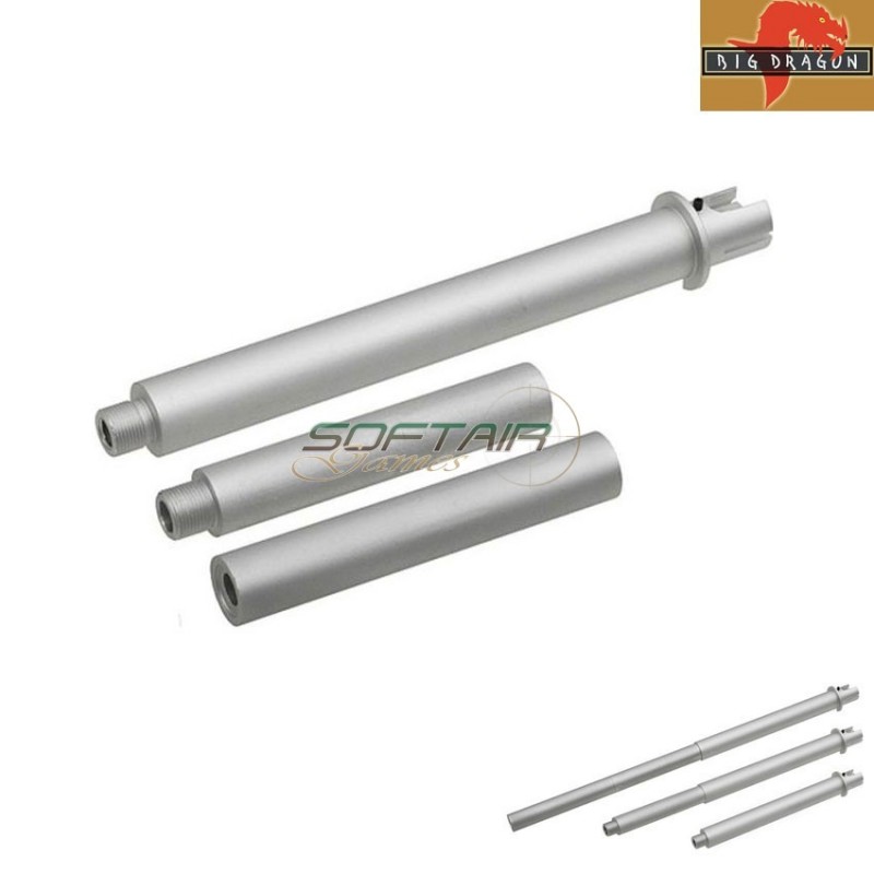 Aluminium Set Outer Barrel Larue Style 12" Silver Big Dragon (bd0573)