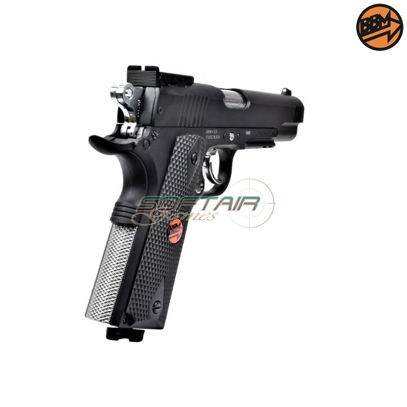 CO2 Semi-Blowback Pistol 4.5mm Caliber C.N.816 U.S. COMBAT Bruni (BR-601MP)