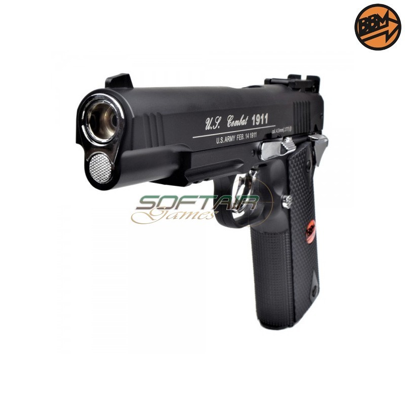 Pistola Co2 semi-scarellante Calibro 4.5mm C.N.816 U.S. COMBAT Bruni (BR-601MP)