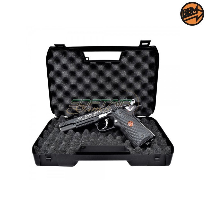 CO2 Semi-Blowback Pistol 4.5mm Caliber C.N.816 U.S. COMBAT Bruni (BR-601MP)