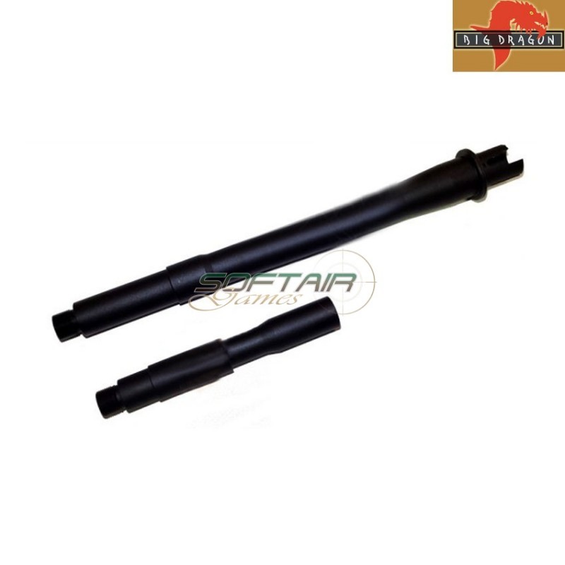 Combo Aluminium Outer Barrel M4 Aeg Black Big Dragon (bd0567)