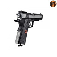 CO2 Semi-Blowback Pistol 4.5mm Caliber Silver C.N.816 U.S. COMBAT Bruni (BR-601MS)