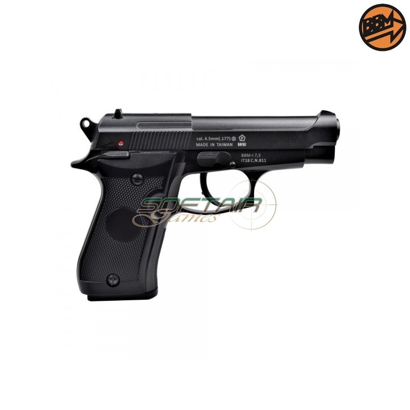 CO2 Pistol 4.5mm Caliber C.N.811 M84 Bruni (BR-323MB)