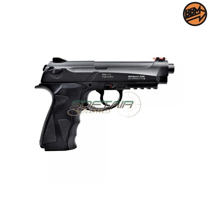 CO2 Pistol 4.5mm Caliber C.N.814 306 SPORT Bruni (BR-306M)