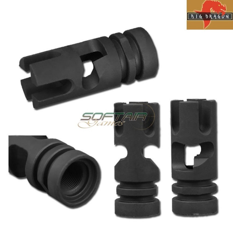 Flash Hider 12.7mm Sharks Style Big Dragon (bd3526a) Flash Hider 12.7mm Sharks Style Big Dragon (bd3526a)