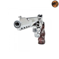 Revolver 6" Co2 Caliber 4.5mm Full Metal Silver C.N.821 Bruni (BR-702S)