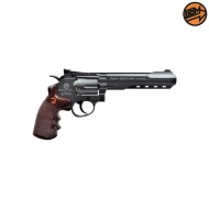 Revolver 6" Co2 Caliber 4.5mm Full Metal Black C.N.821 Bruni (BR-702B)