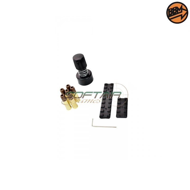 Revolver 4" Co2 Calibro 4.5mm Full Metal Argento C.N.820 Bruni (BR-701S)