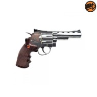 Revolver 4" Co2 Calibro 4.5mm Full Metal Argento C.N.820 Bruni (BR-701S)
