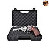 Revolver 4" Co2 Caliber 4.5mm Full Metal Silver C.N.820 Bruni (BR-701S)